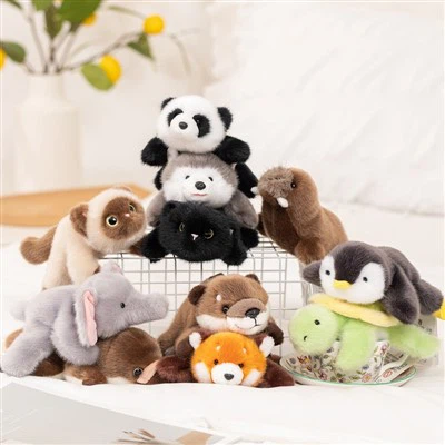 Mini Lying Plush Animal